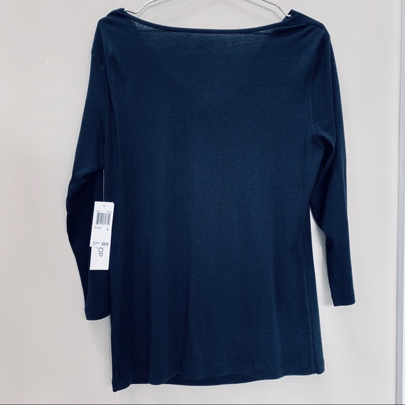 NWT Navy Cowlneck top - Picture 6 of 7